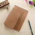 Portátil minimalista personalista Kraft Paper Stitch Notebook